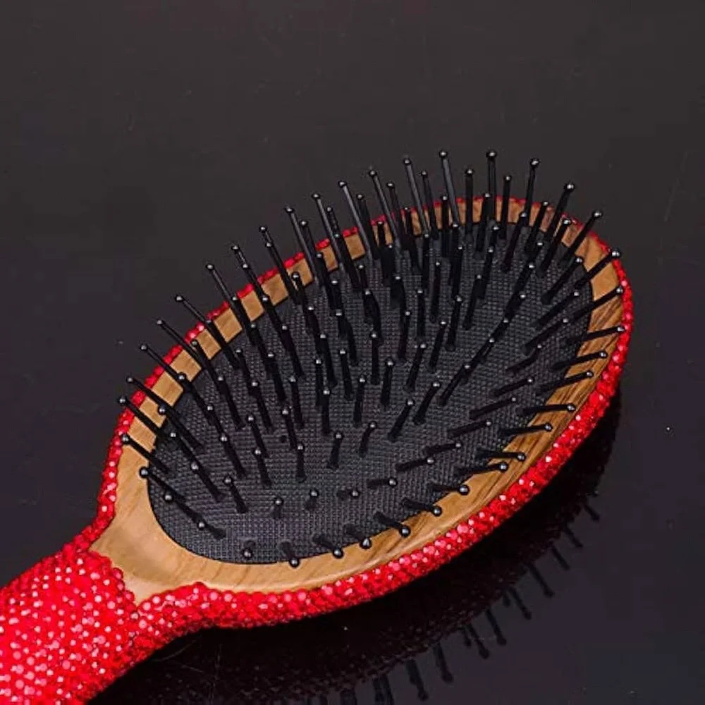 NWT Sparkling Bling Swarovski Crystal Rhinestone Hair Brush + Gift!